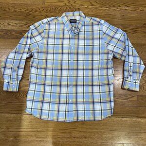 Men’s MTailor Button Dress Shirt Plaid